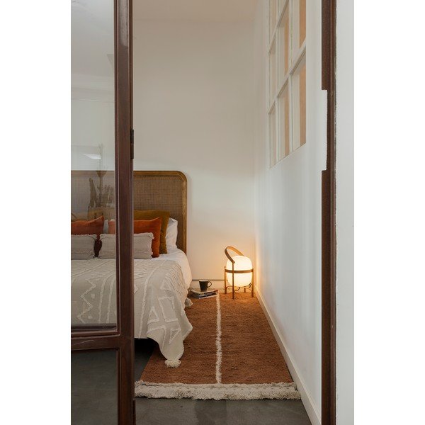 Baumwoll-Läufer in Beige-Ziegelrot, 80 x 230 cm Duetto Toffee - Lorena Canals-image-3