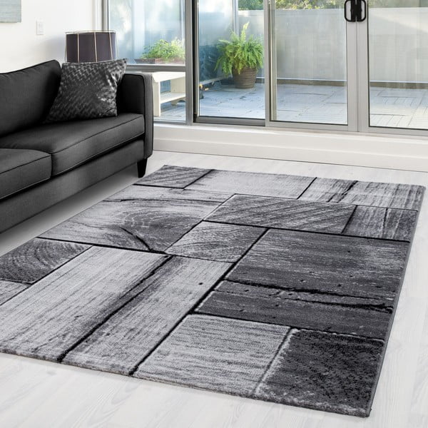 Dunkelgrauer Läufer, 80 × 300 cm Parma - Ayyildiz Carpets-image-1