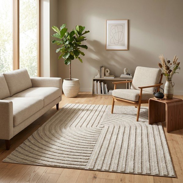 Beiger Teppich 120 × 170 cm Serenity - ESTE-image-3