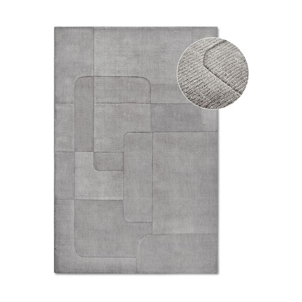 Grauer, handgewebter Wollteppich, 160 × 230 cm Charlotte - Villeroy&Boch