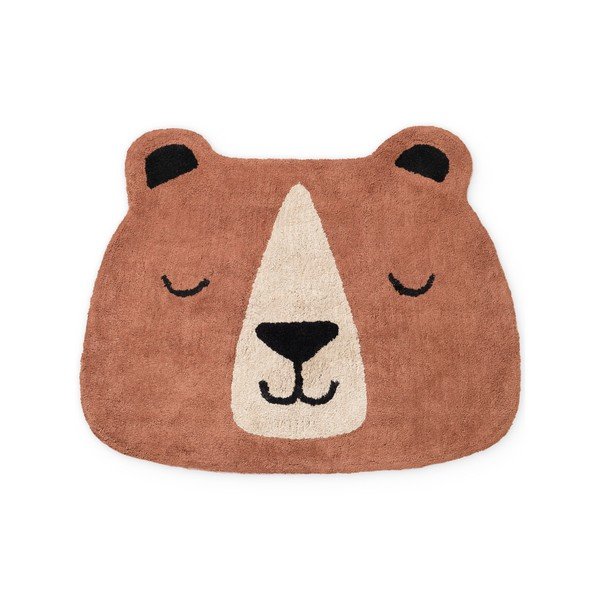 Brauner, waschbarer/handgewebter Baumwollteppich für Kinder, 101 x 120 cm Snuggle Benni - Hanse Home