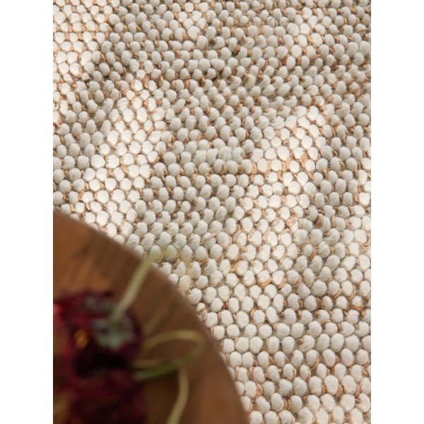 Beiger, handgewebter Teppich mit Wollanteil, 120 × 180 cm Peas - Villeroy&Boch-image-3