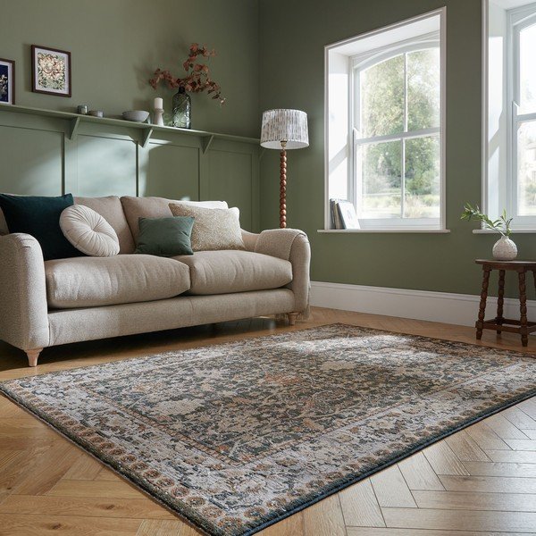 Grüner Teppich 200 × 300 cm Amelina Vintage - Flair Rugs-image-1