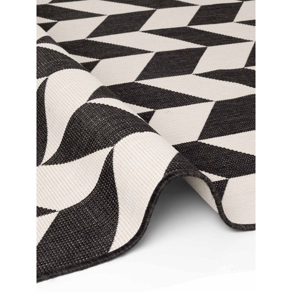 Schwarz/cremefarbener Teppich für den Innen- und Außenbereich, 120 × 170 cm Haringey Terrick - Ted Baker-image-4