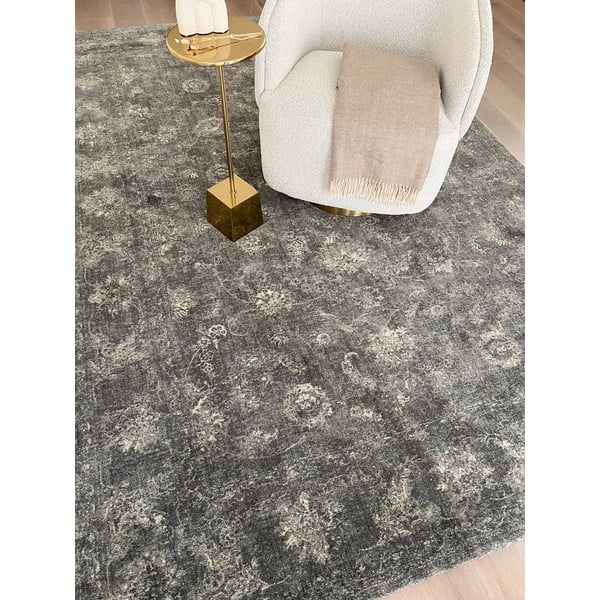 Grauer Wollteppich, 230 × 340 cm Calisia Vintage Flora - Agnella-image-2