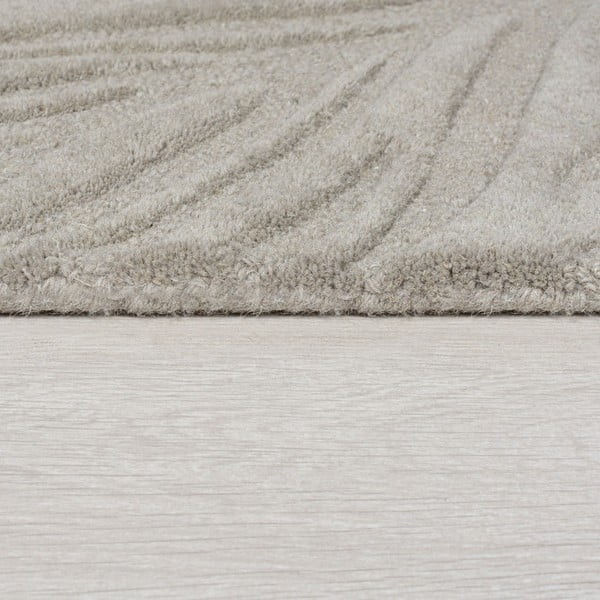 Hellgrauer Wollteppich, 200 × 290 cm Lino Leaf - Flair Rugs-image-4