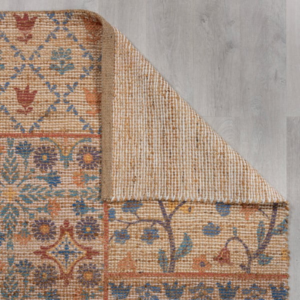Handgewebter Teppich mit Juteanteil in Naturfarbe, 200 × 290 cm Taylor Patchwork - Flair Rugs-image-4