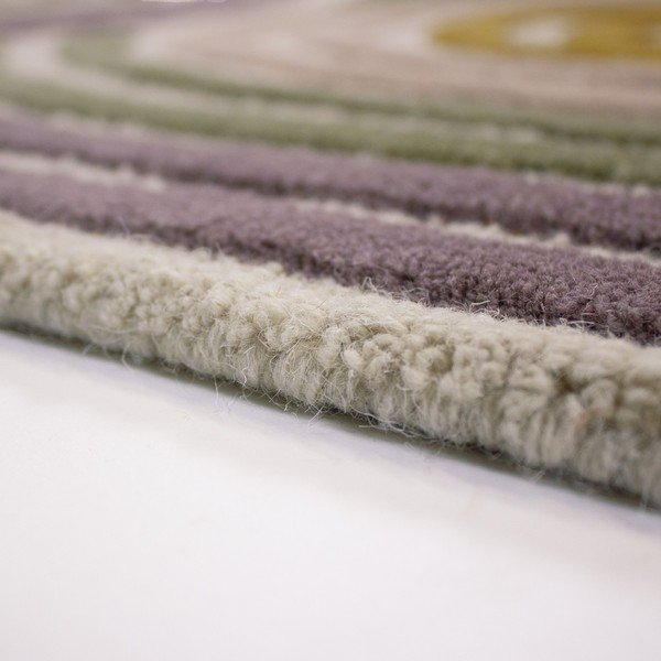 Grüner, handgewebter Wollteppich, 160 × 230 cm Spiral Shaped - Flair Rugs-image-3
