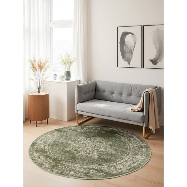 Grüner runder Teppich, Ø 120 cm Gloria Lydia - Hanse Home-image-1