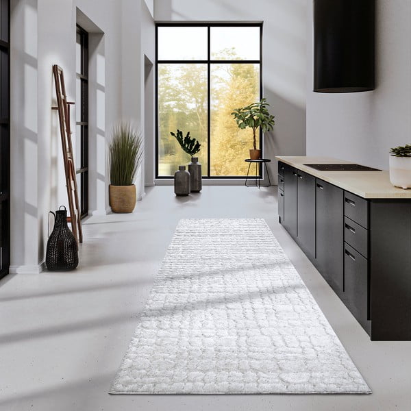Cremefarbener Läufer 80 × 240 cm Artistique Cream White - Elle Decoration-image-1