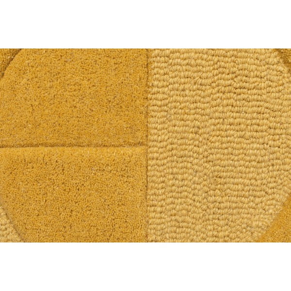 Ockergelber Wollteppich (Läufer) 60 x 230 cm Gigi - Flair Rugs-image-2