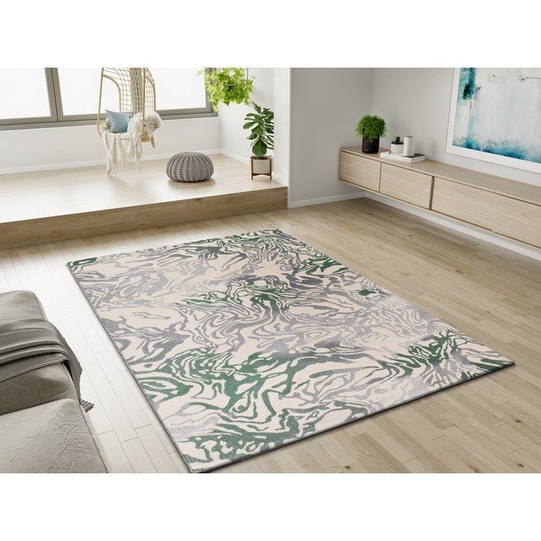 Grüner/beiger Teppich 200 × 290 cm Astra - Universal-image-1