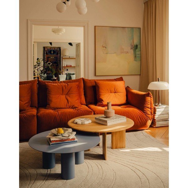 Cremefarbener Teppich 200 × 280 cm Kagera - Micadoni-image-1