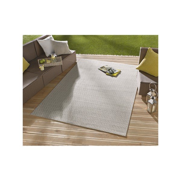 Hellgrauer Teppich für Innen- und Außenbereiche 200x290 cm Coin – Hanse Home-image-1