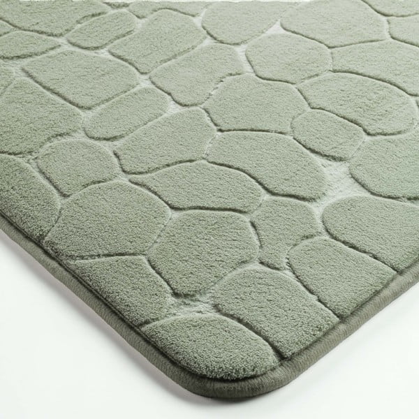 Grüner Badezimmerteppich 50 x 120 cm Ricochet - douceur d'intérieur-image-2