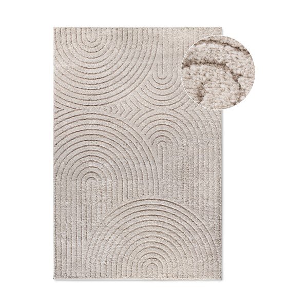 Beiger Teppich 160 × 235 cm Panglao New York Taupe - Elle Decoration