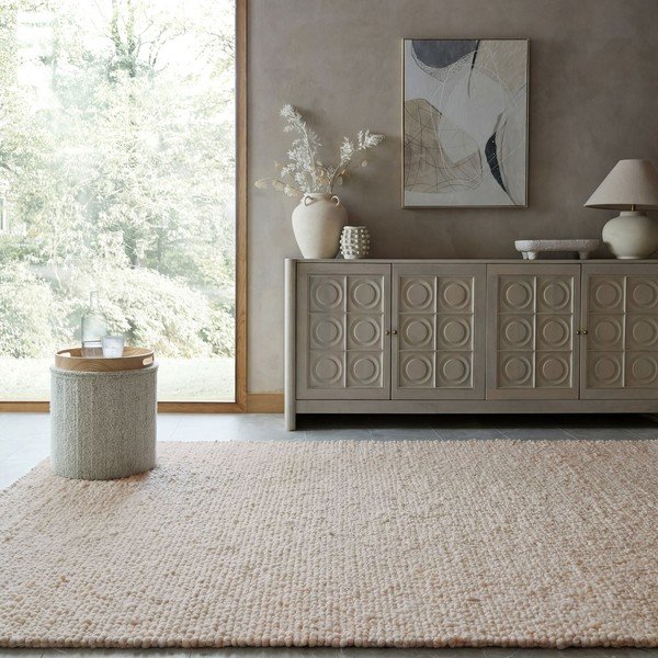 Cremefarbener, handgewebter Teppich, 160 × 230 cm Finley - Flair Rugs-image-1