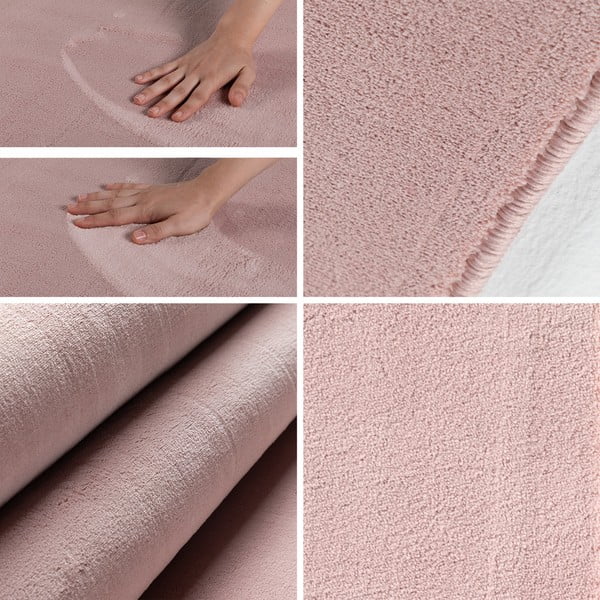 Rosa, waschbarer, runder Teppich, Ø 120 cm Sky - Ayyildiz Carpets-image-3