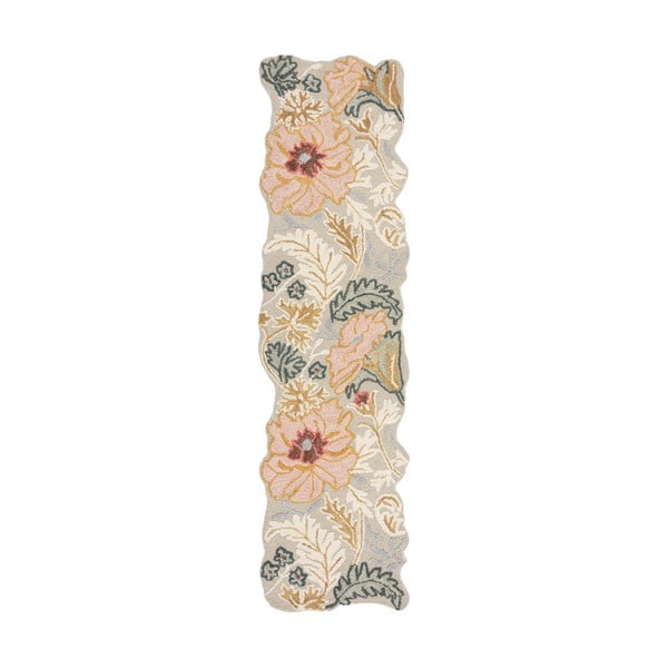 Hellrosa, handgewebter Läufer aus Wolle, 60 x 230 cm Daphne Shaped Floral - Flair Rugs