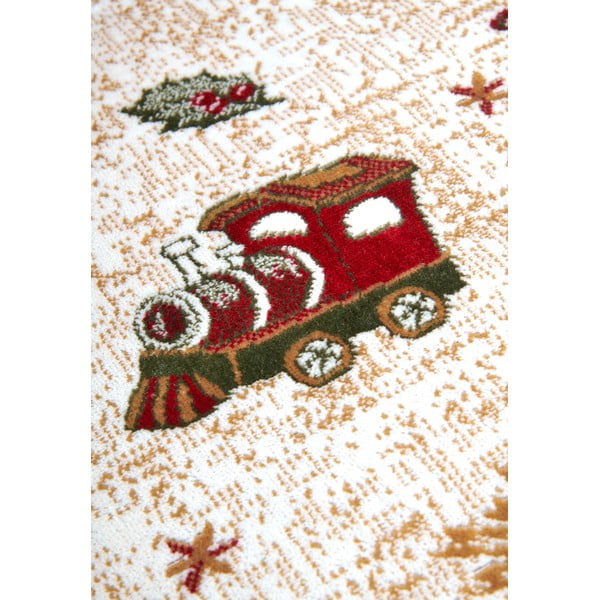 Roter, runder Teppich mit Weihnachtsmotiv und Baumwollanteil, Ø 160 cm Toy's Delight Red Christmas - Villeroy&Boch-image-4