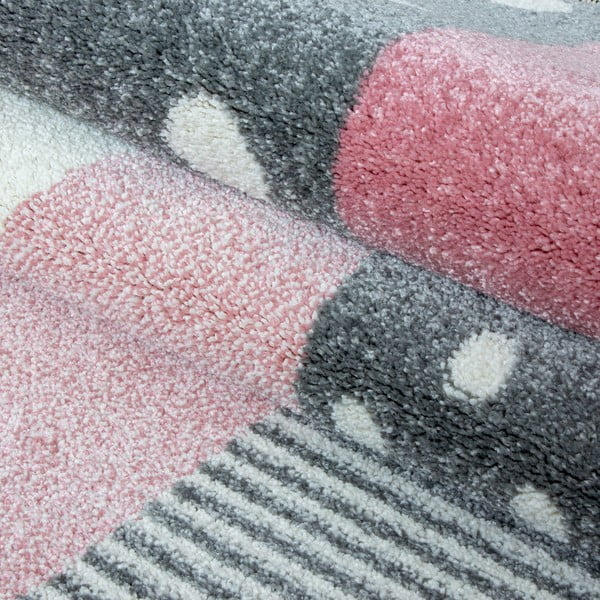 Rosa-grauer Kinderteppich, 120 × 170 cm Kids - Ayyildiz Carpets-image-2