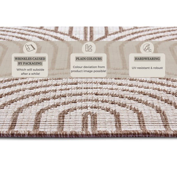 Brauner Outdoor-Teppich 120 × 170 cm Pangli Linen - Hanse Home-image-4