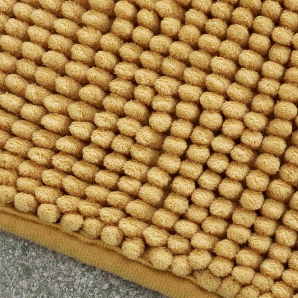 Gelber Badezimmerteppich, 50 x 80 cm Bobble - Catherine Lansfield-image-2