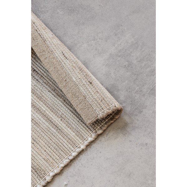 Doppelseitiger/handgewebter Läufer mit Jute-Anteil in einem hellen Naturton, 80 x 200 cm Handloom - Hanse Home-image-2