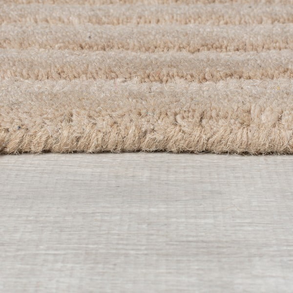 Beiger, handgewebter Wollteppich, 160 × 230 cm Zen Rectangles - Flair Rugs-image-4