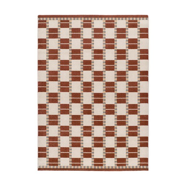 Beige/terakottafarbener Teppich, 80 × 150 cm Astra - Universal