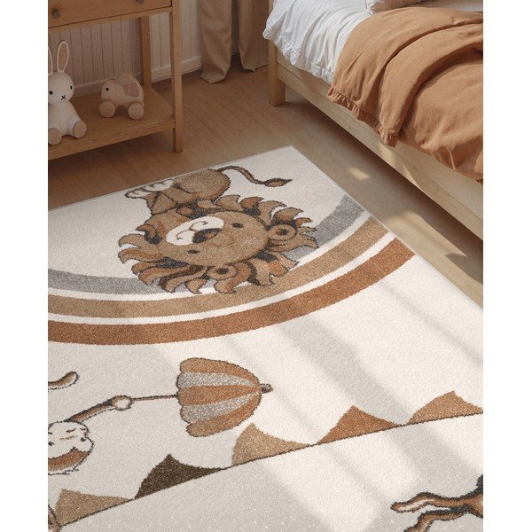 Cremefarbener Kinderteppich 160 x 230 cm Roar like a Lion Rainbow Party - Villeroy&Boch-image-2