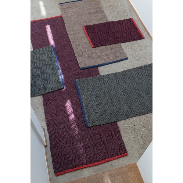 Dunkelgrüner Teppich 70x150 cm Notes – Mette Ditmer Denmark-image-3