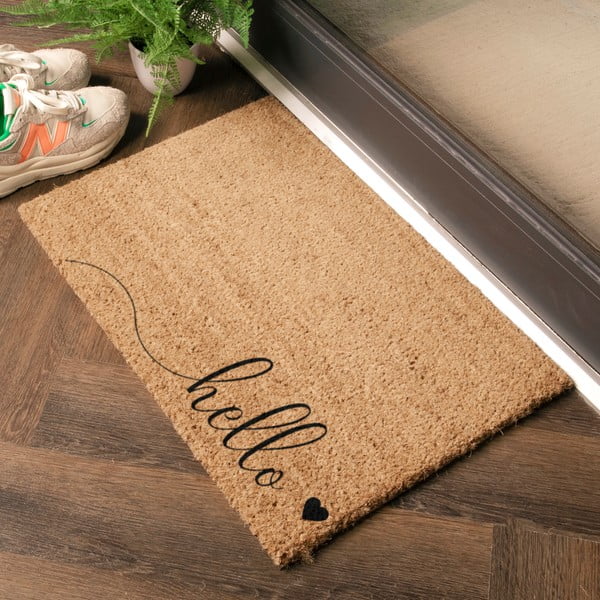 Fußmatte aus Kokosfasern, 40 x 60 cm Hello Scribble - Artsy Doormats-image-1