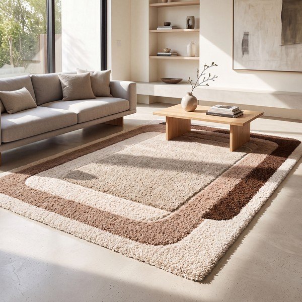 Rosa/beiger Teppich 120 × 170 cm Ember - Universal-image-1