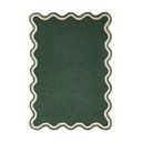 Dunkelgrüner, handgewebter Teppich mit Wollanteil, 160 × 230 cm Rivo Wool - Flair Rugs