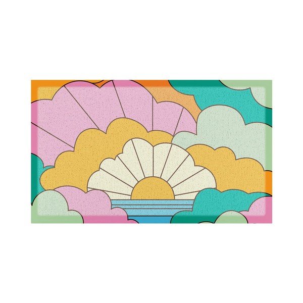 Fußmatte recycelter Kunststoff 40x70 cm Elizabeth Olwen  – Artsy Doormats