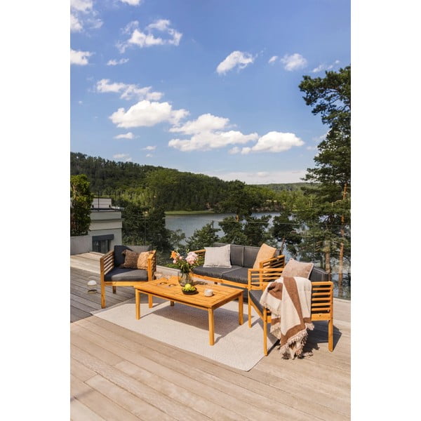 Weißer/beiger Outdoor-Teppich, 150 × 80 cm - Hanse Home-image-3