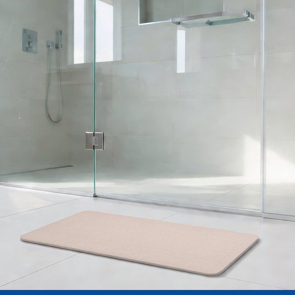 Beigefarbene Badematte aus Kieselgur, 39 x 60 cm Simi - Wenko-image-2