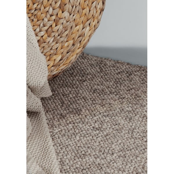Grau-cremefarbener, waschbarer Läufer, 80 x 240 cm Rocco Dark Cream - Elle Decoration-image-4