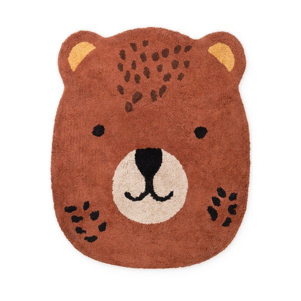 Brauner, waschbarer/handgewebter Baumwoll-Kindenteppich, 120 × 149 cm Snuggle Berry - Hanse Home