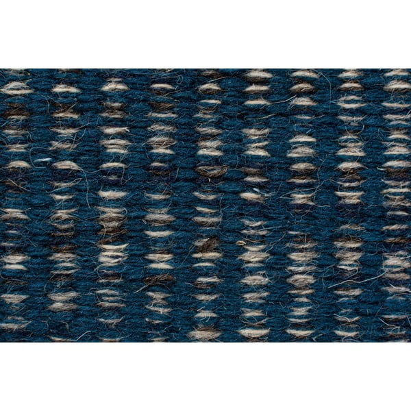 Blauer Wollteppich (Läufer) 60 x 200 cm Indira - Flair Rugs-image-2