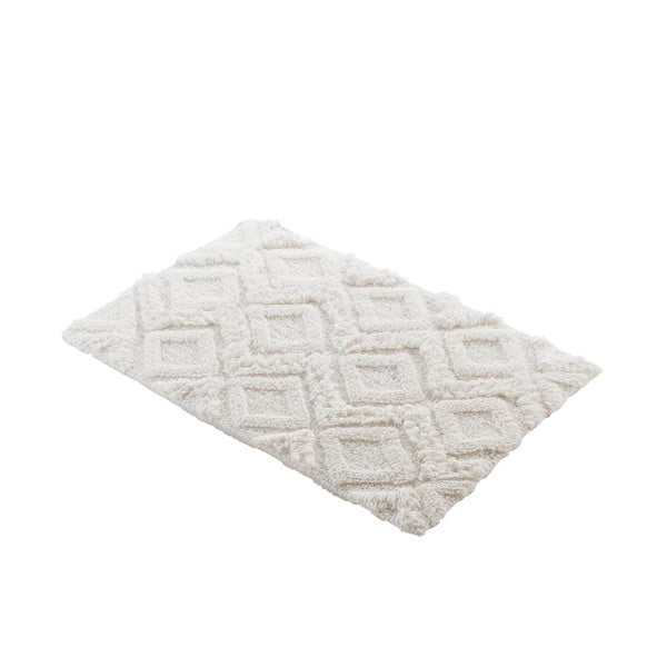 Weißer Badezimmerteppich, 50 x 80 cm Ikatis - douceur d'intérieur-image-4