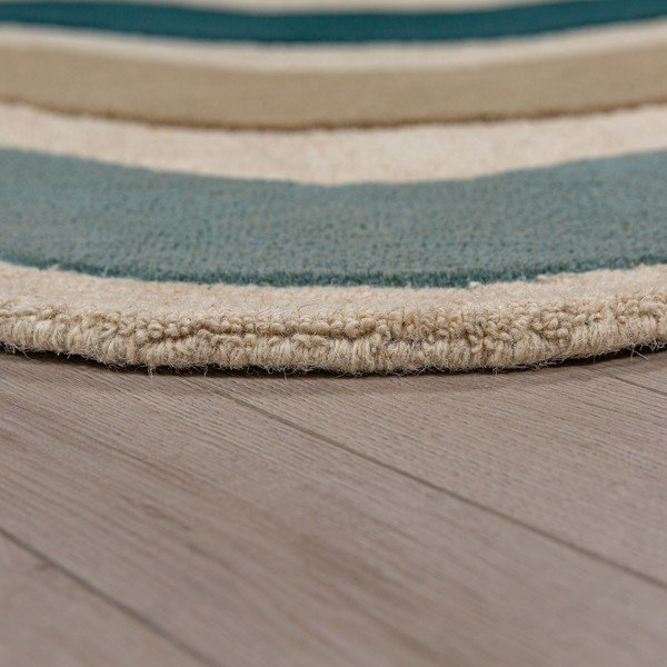 Blauer, handgewebter Wollteppich, 200 × 290 cm Cascade Wool - Flair Rugs-image-3