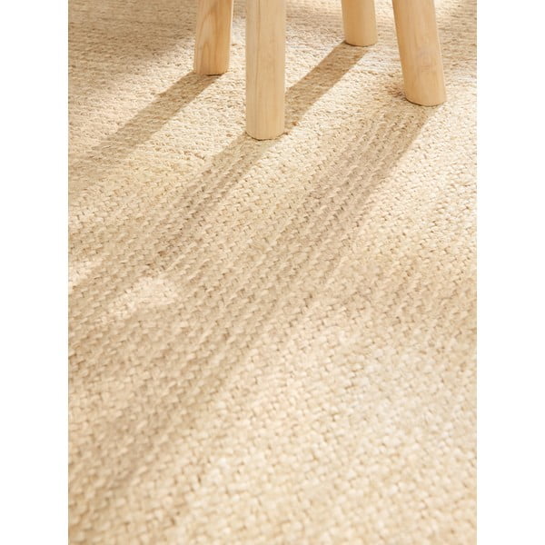 Doppelseitiger/handgewebter Jute-Teppich in hellem Naturton, 160 x 230 cm Juno - Hanse Home-image-4