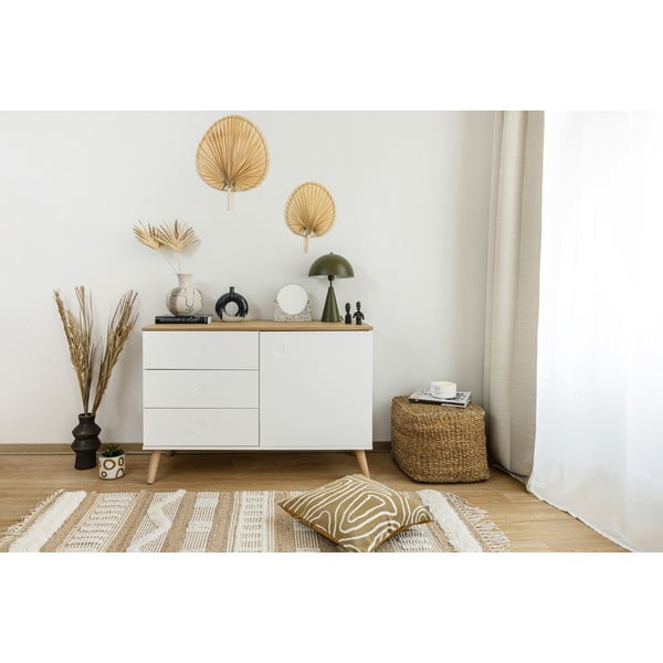 Weißer/naturfarbener, handgewebter Teppich mit Juteanteil, 120 × 170 cm Medina - Flair Rugs-image-3