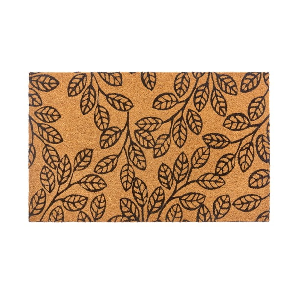 Fußmatte aus Kokosfasern, 75 × 45 cm Leafs - Hanse Home