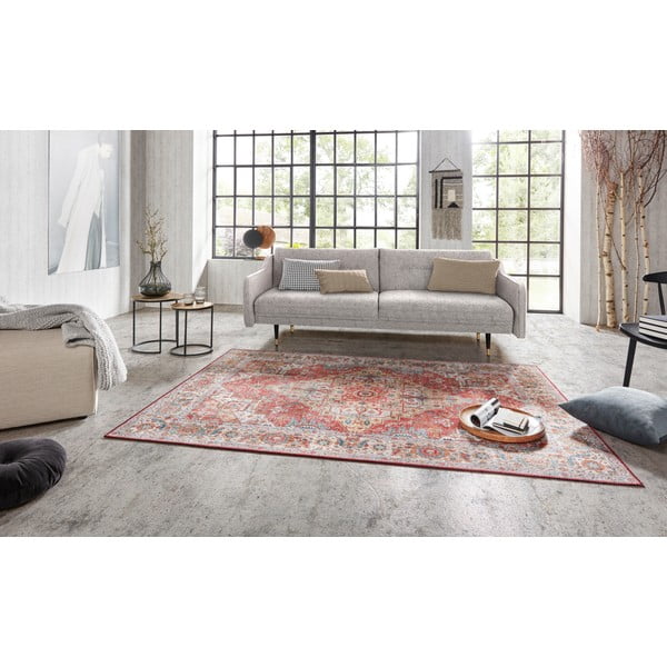 Orangefarbener Teppich 120 × 160 cm Sylla - Hanse Home-image-1