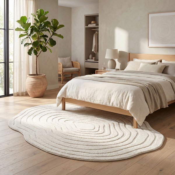 Cremefarbener Teppich 160 x 230 cm Pebble - ESTE-image-2