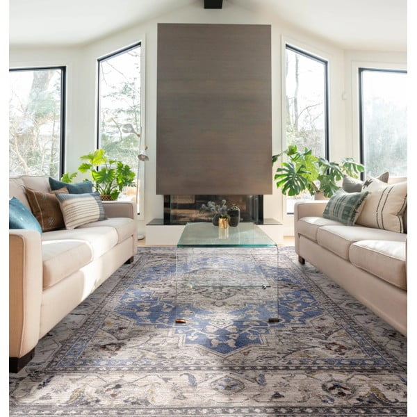 Blauer Teppich, 160 × 240 cm Sovereign - Asiatic Carpets-image-1