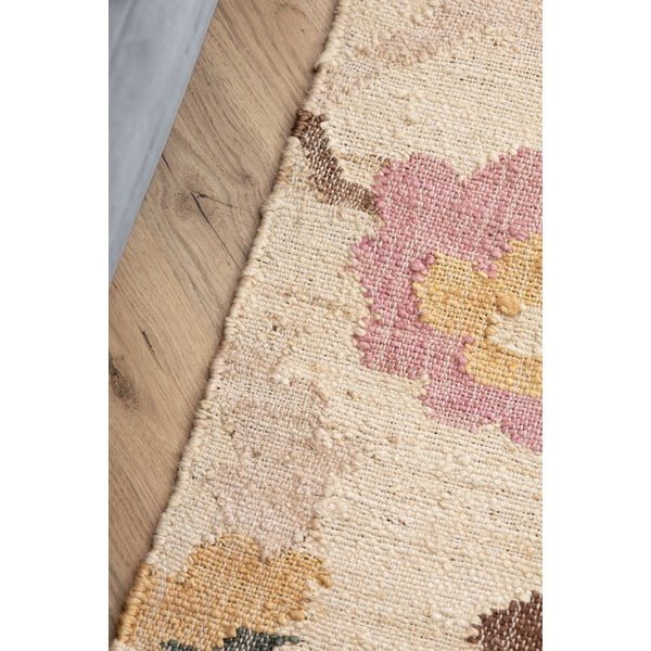 Cremefarbener, handgewebter Jute-Teppich, 120 × 170 cm Roya Violette - Elle Decoration-image-4